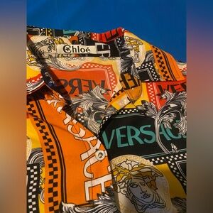 Chloé Multicolor Graphic Shirt dress